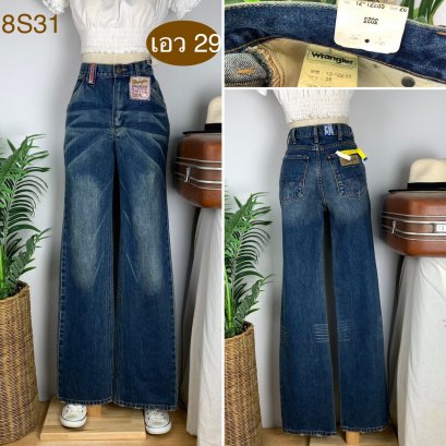 ♥️ รหัส8S31 ▪️ป้าย Wrangler  ▪️ เอว 29&quot; สะโพก 36&quot; ต้นขา 22&quot; ▪️เป้า 10.5&quot; ยาว 44&quot; (นิ้ว)