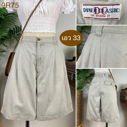 ♥️ รหัส9R75  ▪️ป้าย Diner Classic  ▪️ เอว 33&quot; สะโพก 48&quot; ต้นขา 27&quot; ▪️เป้า 12&quot; ยาว 21&quot; (นิ้ว)