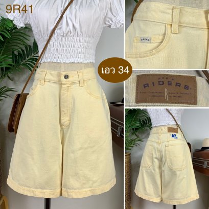 ♥️ รหัส9R41 ▪️ป้าย Riders  ▪️ เอว 34&quot; สะโพก 44&quot; ต้นขา 28&quot; ▪️เป้า13 &quot; ยาว 19&quot; (นิ้ว)