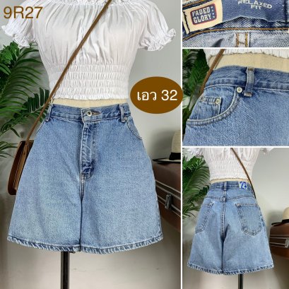♥️ รหัส9R27 ▪️ป้าย Faded Glory  ▪️ เอว 32&quot; สะโพก 42&quot; ต้นขา 22&quot; ▪️เป้า 13&quot; ยาว 16.5&quot; (นิ้ว)