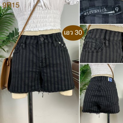 ♥️ รหัส9R15 ▪️ป้าย Love Esiclz  ▪️ เอว 30&quot; สะโพก 36&quot; ต้นขา 22&quot; ▪️เป้า 9.5&quot; ยาว 12.5&quot; (นิ้ว)