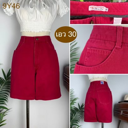 ♥️ รหัส9Y46 ▪️ป้าย Talbots  ▪️ เอว 30&quot; สะโพก 42&quot; ต้นขา 26&quot; ▪️เป้า 12.5&quot; ยาว 18&quot; (นิ้ว)