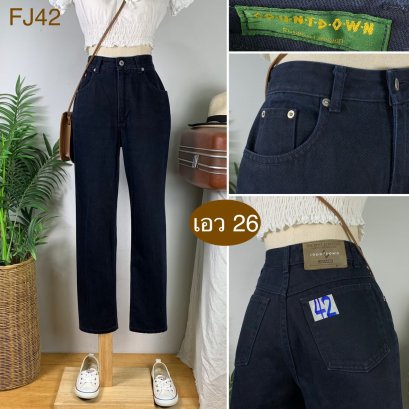 ♥️ รหัสFJ42  ▪️ป้าย Countdown   ▪️ เอว 26&quot; สะโพก 35&quot; ต้นขา 22&quot; ▪️เป้า 11.5&quot; ยาว 37.5&quot; ปลายขา 6&quot; (นิ้ว)