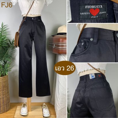 ♥️ รหัสFJ6  ▪️ป้าย Fiorucci   ▪️ เอว 26&quot; สะโพก 34&quot; ต้นขา 22&quot; ▪️เป้า 11&quot; ยาว 38&quot; ปลายขา 7.5&quot; (นิ้ว)