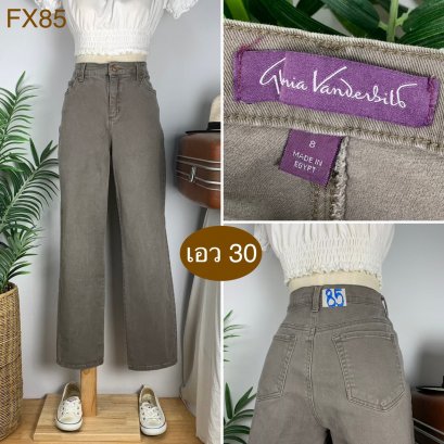 ♥️ รหัสFX85 ▪️ป้าย Gloria Vanderbilt  ▪️ เอว 30&quot; สะโพก 37-40&quot; ต้นขา 22-24&quot; ▪️เป้า 10.5&quot; ยาว 38.5&quot; (นิ้ว)