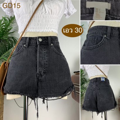 ♥️ รหัสGD15 ▪️ป้าย H&amp;M  ▪️ เอว 30&quot; สะโพก 37&quot; ต้นขา 24&quot; ▪️เป้า 10.5&quot; ยาว 11&quot; (นิ้ว)