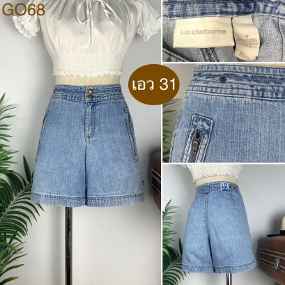 ♥️ รหัสGO68 ▪️ป้าย Liz  ▪️ เอว 31&quot; สะโพก 39&quot; ต้นขา 26&quot; ▪️เป้า 10&quot; ยาว 15&quot; (นิ้ว)