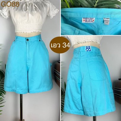 ♥️ รหัสGO88 ▪️ป้าย Blues  ▪️ เอว 34&quot; สะโพก 43&quot; ต้นขา 29&quot; ▪️เป้า 12&quot; ยาว 19&quot; (นิ้ว)