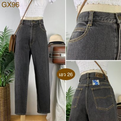 &hearts;️ รหัสGX96 ▪️ป้าย Stretch  ▪️ เอว 26" สะโพก 36-37" ต้นขา 22" ▪️เป้า 12" ยาว 36.5" ปลายขา 5.6" (นิ้ว)