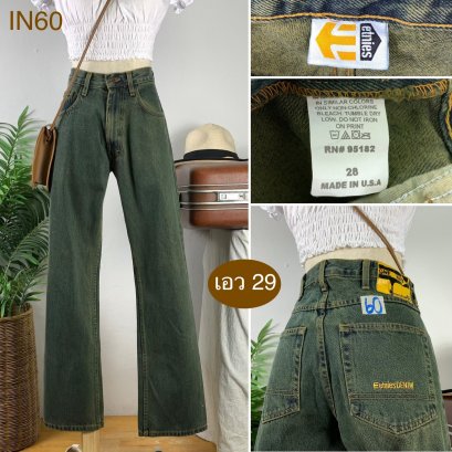 ♥️ รหัสIN60 ▪️ป้าย Etnies  ▪️ เอว 29&quot; สะโพก 41&quot; ต้นขา 22&quot; ▪️เป้า 11&quot; ยาว 39&quot; ปลายขา 8&quot; (นิ้ว)