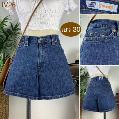 ♥️ รหัสIV26 ▪️ป้าย Faded Glory  ▪️ เอว 30&quot; สะโพก 37-39&quot; ต้นขา 24-25&quot; ▪️เป้า 10&quot; ยาว 13&quot; (นิ้ว)