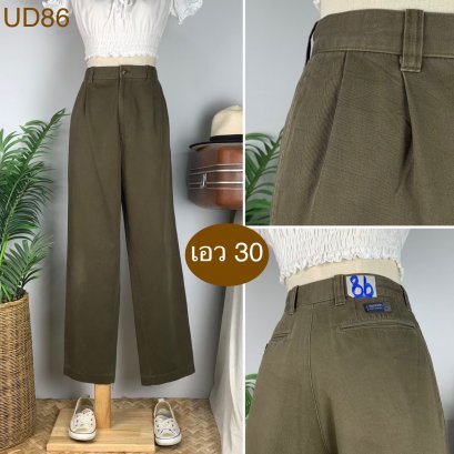 ♥️ รหัสUD86 ▪️ป้าย Trouers  ▪️ เอว 30&quot; สะโพก 41-42&quot; ต้นขา 25&quot; ▪️เป้า 11.5&quot; ยาว 40&quot; (นิ้ว)