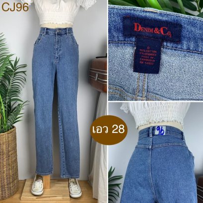 ♥️ รหัสCJ96 ▪️ป้าย Denim&amp;Co  ▪️ เอว 28&quot; สะโพก 37-40&quot; ต้นขา 23-25&quot; ▪️เป้า 12&quot; ยาว 40.5&quot; (นิ้ว)