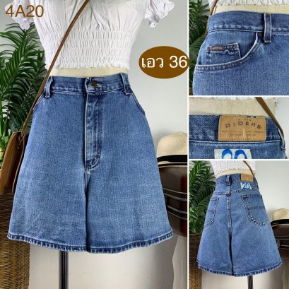 ♥️ รหัส4A20 ▪️ป้าย Riders  ▪️ เอว 36&quot; สะโพก 46&quot; ต้นขา 29&quot; ▪️เป้า 13.5&quot; ยาว 17&quot; (นิ้ว)