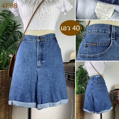 ♥️ รหัส4F98 ▪️ป้าย Riveted By Lee  ▪️ เอว 40&quot; สะโพก 43-46&quot; ต้นขา 28-29&quot; ▪️เป้า 12.5&quot; ยาว 15&quot; (นิ้ว)