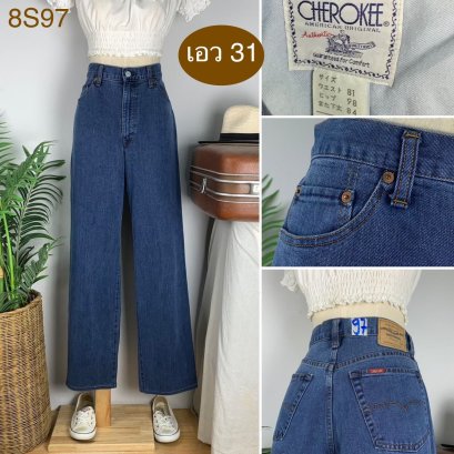 ♥️ รหัส8S97 ▪️ป้าย CHEROKEE  ▪️ เอว 31&quot; สะโพก 39&quot; ต้นขา 24&quot; ▪️เป้า 11.5&quot; ยาว 40&quot; (นิ้ว)