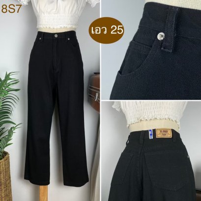 ♥️ รหัส8S7 ▪️ป้าย EL.Road  ▪️ เอว 25&quot; สะโพก 37&quot; ต้นขา 24&quot; ▪️เป้า 13&quot; ยาว 36&quot; (นิ้ว)