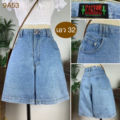 ♥️ รหัส9A53 ▪️ป้าย Cactus  ▪️ เอว 32&quot; สะโพก 44&quot; ต้นขา 26&quot; ▪️เป้า 12.5&quot; ยาว 19&quot; (นิ้ว)