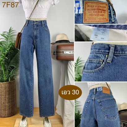 ♥️ รหัส7F87 ▪️ป้าย A&#039;Rexer  ▪️ เอว 30&quot; สะโพก 40&quot; ต้นขา 23&quot; ▪️เป้า 11.5&quot; ยาว 42&quot; ปลายขา 7&quot; (นิ้ว)