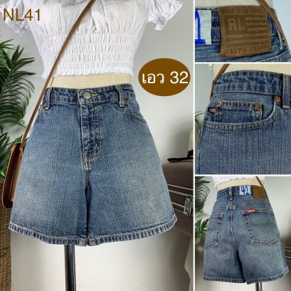 ♥️ รหัสNL41 ▪️ป้าย Polo  ▪️ เอว 32&quot; สะโพก 39&quot; ต้นขา 25&quot; ▪️เป้า 10&quot; ยาว 13&quot; (นิ้ว)