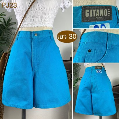 ♥️ รหัสPJ23 ▪️ป้าย Gitano  ▪️ เอว 30&quot; สะโพก 41&quot; ต้นขา 26&quot; ▪️เป้า 12&quot; ยาว 17&quot; (นิ้ว)