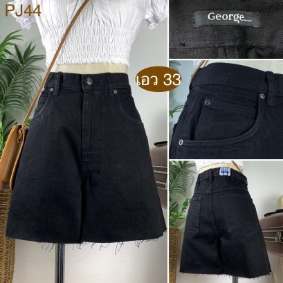 ♥️ รหัสPJ44 ▪️ป้าย George  ▪️ เอว 33&quot; สะโพก 41&quot; ต้นขา 25&quot; ▪️เป้า 12&quot; ยาว 16&quot; (นิ้ว)