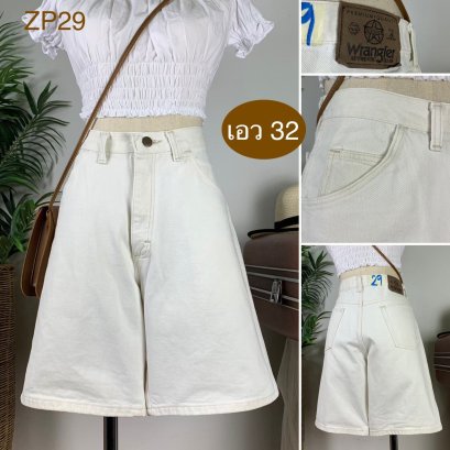 ♥️ รหัสZP29 ▪️ป้าย Wrangler  ▪️ เอว 32&quot; สะโพก 42&quot; ต้นขา 25&quot; ▪️เป้า 11.5&quot; ยาว 18.5&quot; (นิ้ว)