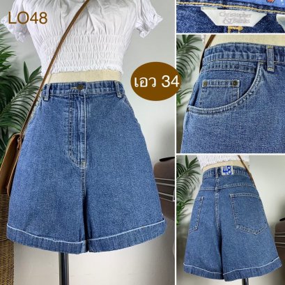 ♥️ รหัสLO48 ▪️ป้าย GChristopher&amp;Banks  ▪️ เอว 34&quot; สะโพก 43&quot; ต้นขา 28&quot; ▪️เป้า 12.5&quot; ยาว 16&quot; (นิ้ว)