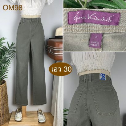 ♥️ รหัสOM98 ▪️ป้าย Gloria Venderbilt  ▪️ เอว 30&quot; สะโพก 36-40&quot; ต้นขา 22-24&quot; ▪️เป้า 10.5&quot; ยาว 41&quot; (นิ้ว)