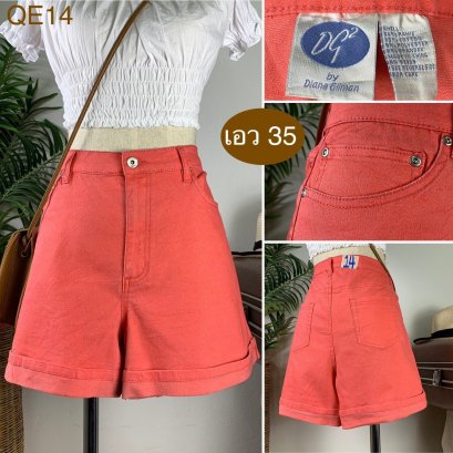 ♥️ รหัสQE14 ▪️ป้าย Dlane Gilman  ▪️ เอว 35&quot; สะโพก 44-48&quot; ต้นขา 28-31&quot; ▪️เป้า 11.5&quot; ยาว 14&quot; (นิ้ว)