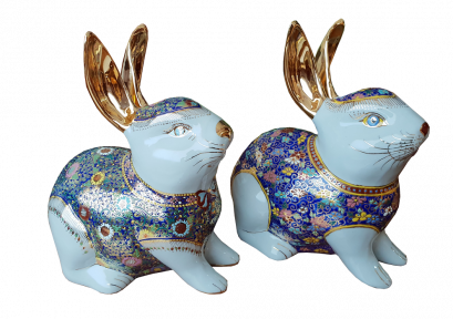 Benjarong Rabbit กระต่ายเบญจรงค์