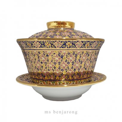 Tea Cup Benjarong ถ้วยชาจีนเบญจรงค์