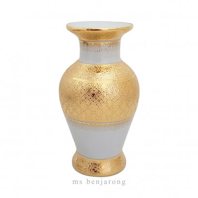 6 inches Vase Plain Gold