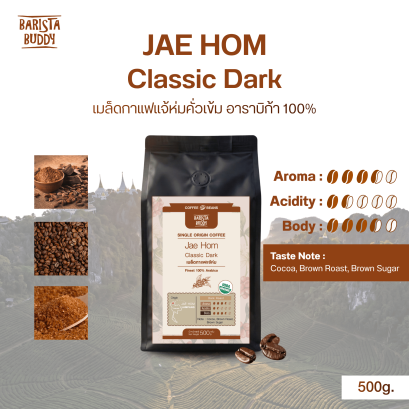 เมล็ดกาแฟ JAE HOM Classic Dark