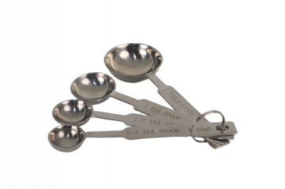 ชุดช้อนตวงสแตนเลส 4 ช้อน