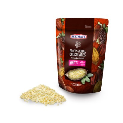 เบสท์เมท ไวท์ คอมพาวด์ ชิพส์ (เม็ดเล็ก) 500 g (White Compound Chips-Mini)