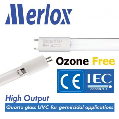 หลอดฆ่าเชื้อ UVC รุ่น ULTRAVIOLET QUARTZ MERLOX