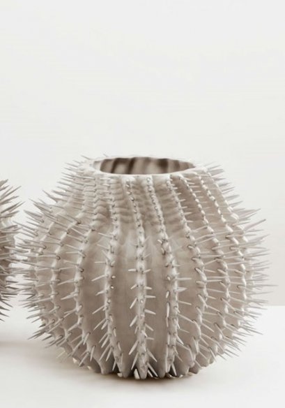 "Cactus" casted object vases