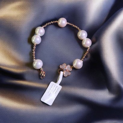 Freshwater pearl braclet with silver92.5 setting
