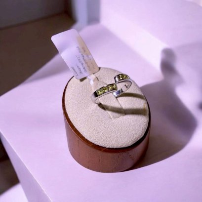 แหวนพลอยตัวเรือนเงิน92.5