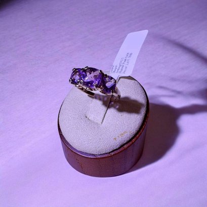 แหวนพลอยตัวเรือนเงิน92.5