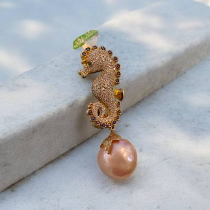 Fresh water pearl pendant with silver92.5 setting