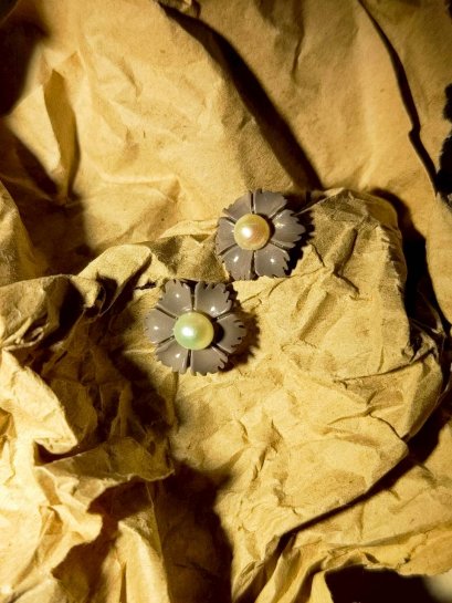 Freshwater pearl earrings withsilver92.5