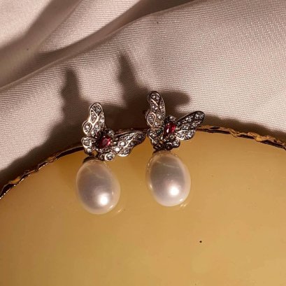 Freshwater Pearl Earrings with Silver92.5 Setting