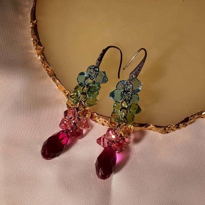 Swarovski Earrings With Silver92.5 Setting