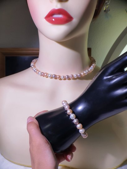 Set freshwater pearl