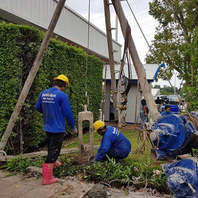 เสาเข็มเจาะอยุธยา บางปะอิน