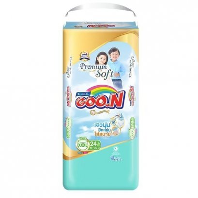 Goon Premium  กูนน์ พรีเมี่ยม แพมเพิสเด็กแบบกางเกง (ซึมซับ6แก้ว)
