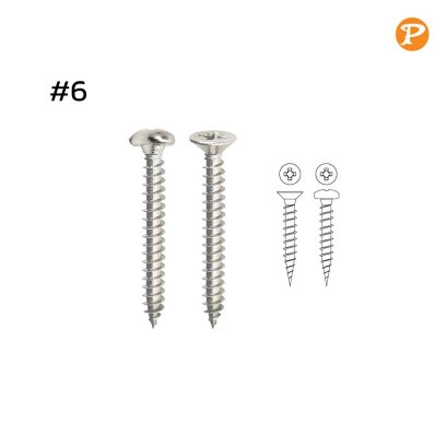 สกรูเฟอร์นิเจอร์ เบอร์ 6 ยกกล่อง