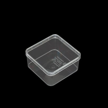 1326 กล่องเหลี่ยม ใส 600 ml. DIA:11.5*11.5*6.8 cm-N